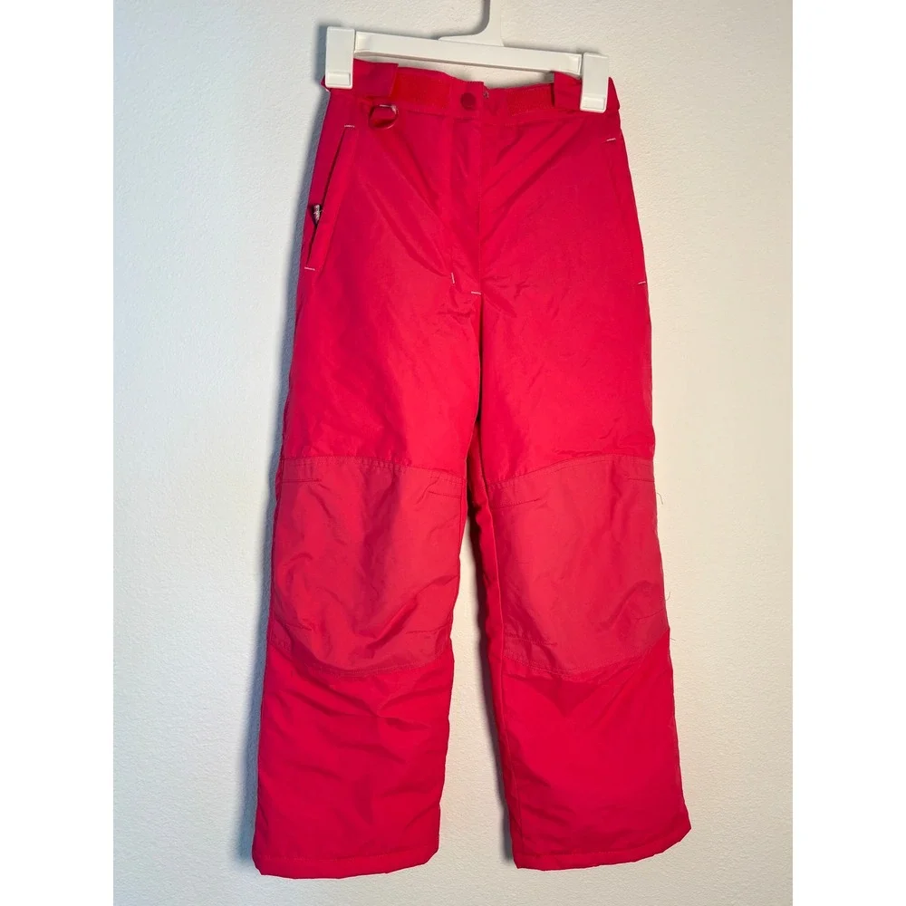 Amazon Essentials Kids‎ Pink Insulated Snow Pants Winter Ski Bibs Size M 8